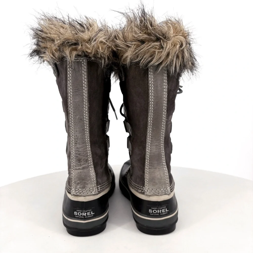 SOREL Joan of Arctic Suede Winter Snow Boots in Quarry Grey 6